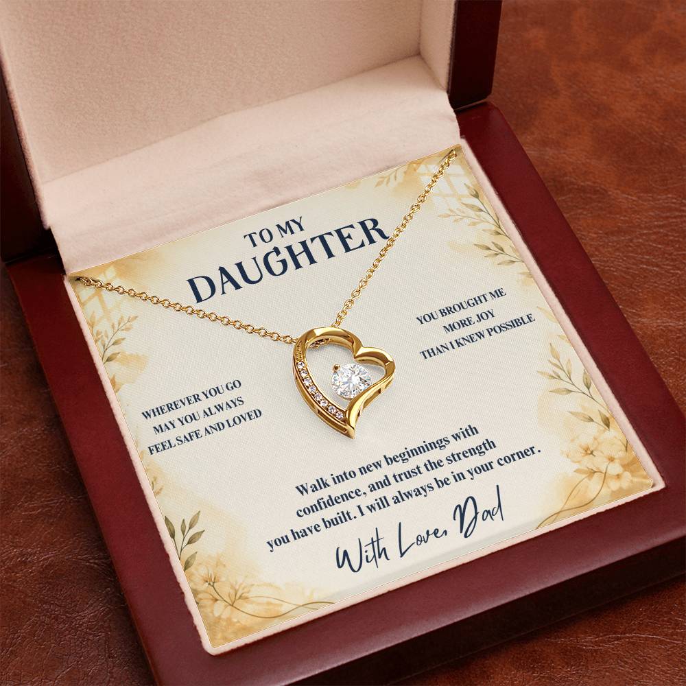 C89 - May You Always Choose The Life That Makes Your Heart Feel Free Brave And Fully Alive - Forever Love Necklace