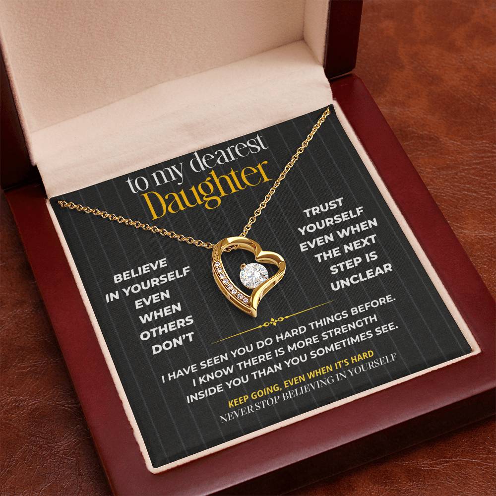 S261 - I Hope You Never Stop Believing In Yourself – Forever Love Necklace From Dad
