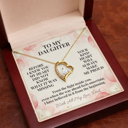 C125 - You Are A Dream I Never Knew My Heart Was Waiting To Love So Deeply - Forever Love Necklace