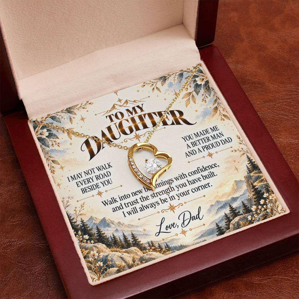 C499 - The Greatest Gift Life Gave Me Was The Chance To Love You As Your Dad - Forever Love Necklace