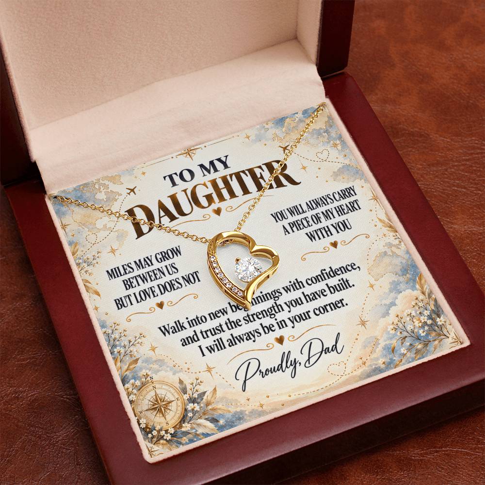 C294 - The Love Between A Father And Daughter Becomes A Legacy That Lives Beyond Every Season - Forever Love Necklace