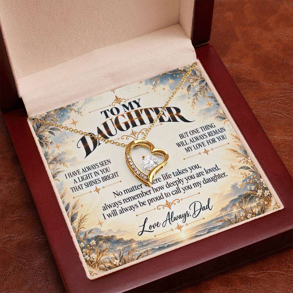 C496 - When Life Asks You To Be Strong Remember You Have Always Been Stronger Than You Know - Forever Love Necklace