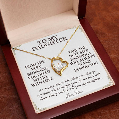 C131 - Let Your Heart Be Brave Your Dreams Be Big And Your Love For Yourself Be Strong - Forever Love Necklace