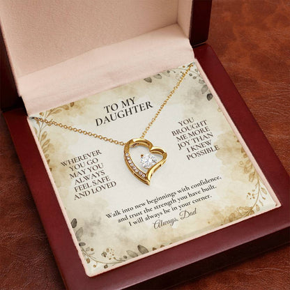 C114 - My Love Will Be Your Quiet Home Wherever Your Journey Takes You - Forever Love Necklace