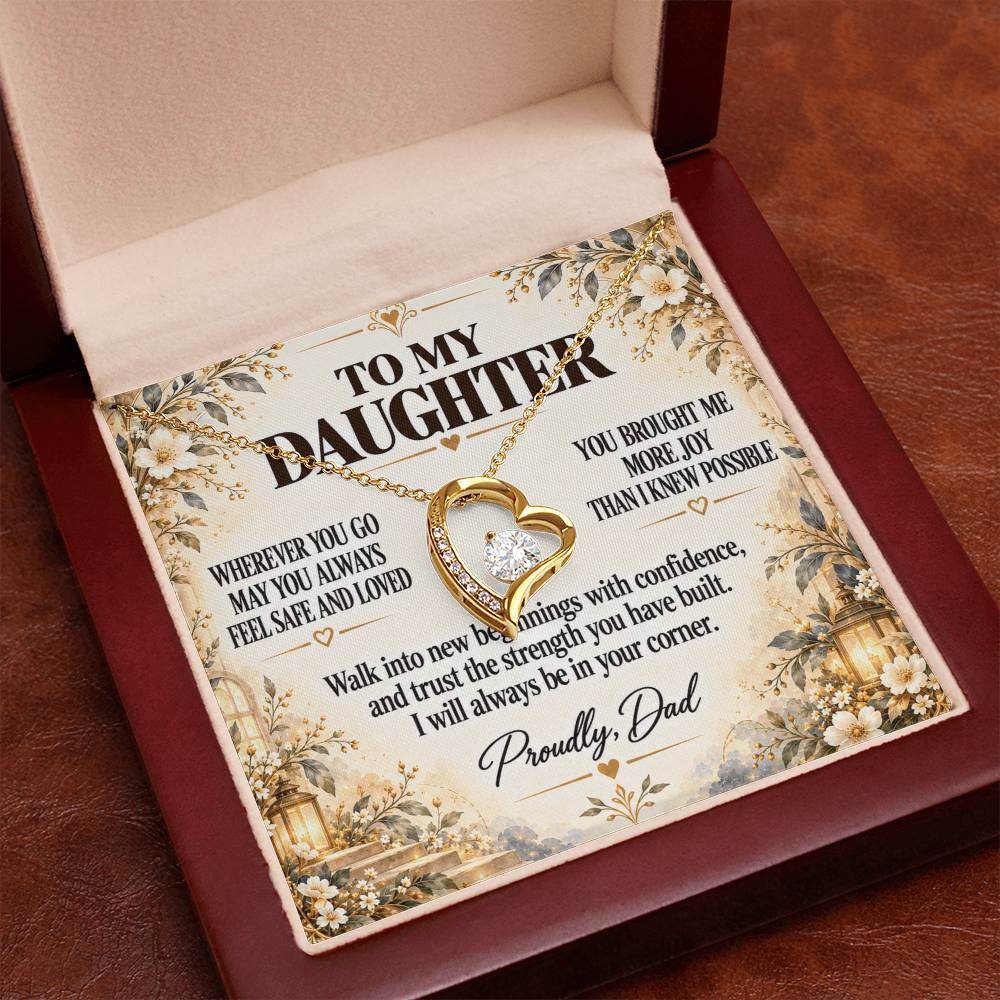 C214 - My Love Will Be Your Quiet Home Wherever Your Journey Takes You - Forever Love Necklace