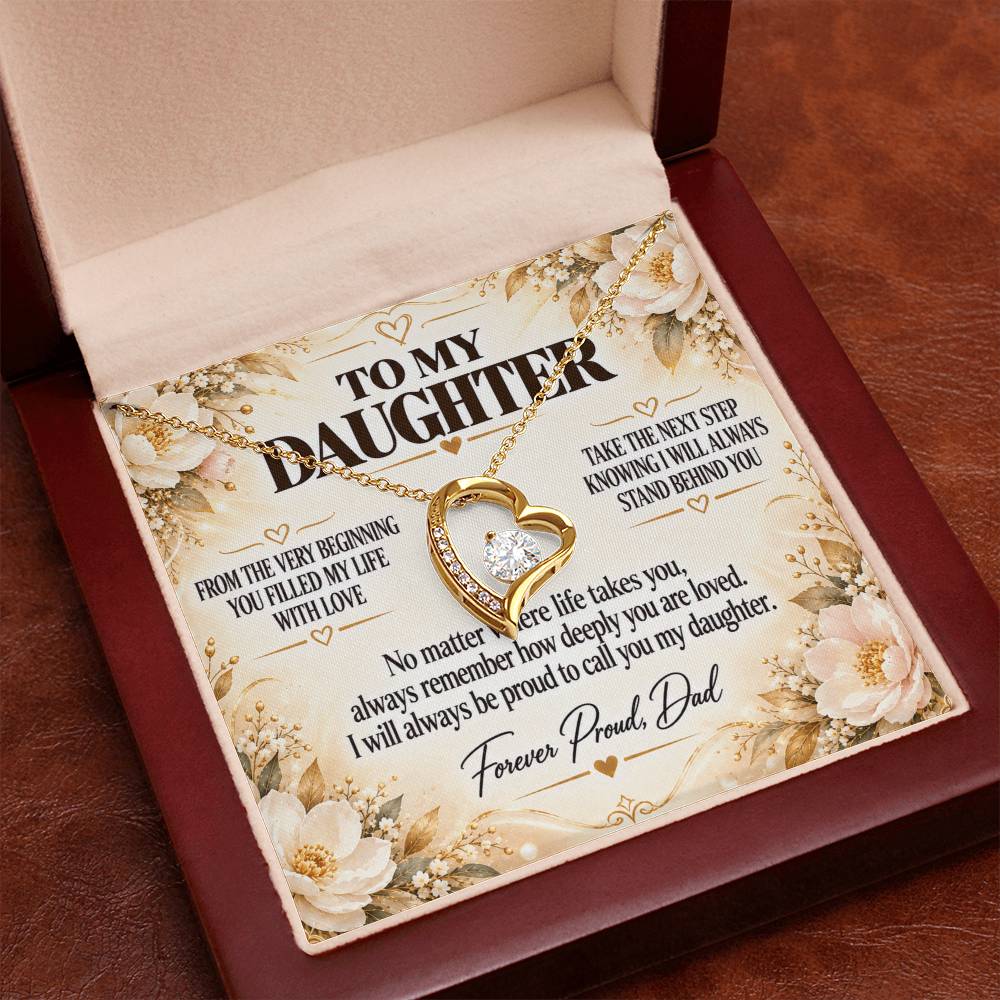 C231 - Let Your Heart Be Brave Your Dreams Be Big And Your Love For Yourself Be Strong - Forever Love Necklace