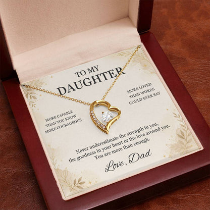 C17 - You Are More Capable More Courageous And More Loved Than You Could Ever Imagine - Forever Love Necklace