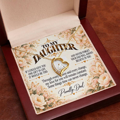 C478 - Dad’s Love Is A Promise That Time Distance And Change Can Never Break - Forever Love Necklace