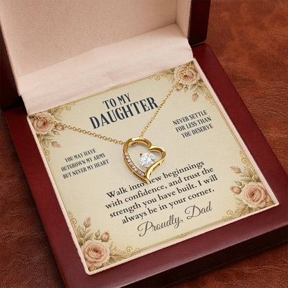 C54 - You Will Forever Be My Little Girl And One Of The Greatest Blessings Of My Life - Forever Love Necklace