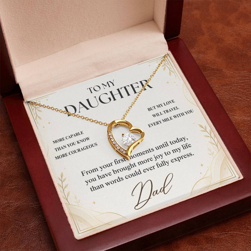 C92 - You Have A Heart Worth Protecting A Voice Worth Using And Dreams Worth Chasing - Forever Love Necklace