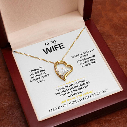 S16 - I Love You More Each Day – Forever Love Necklace From Husband