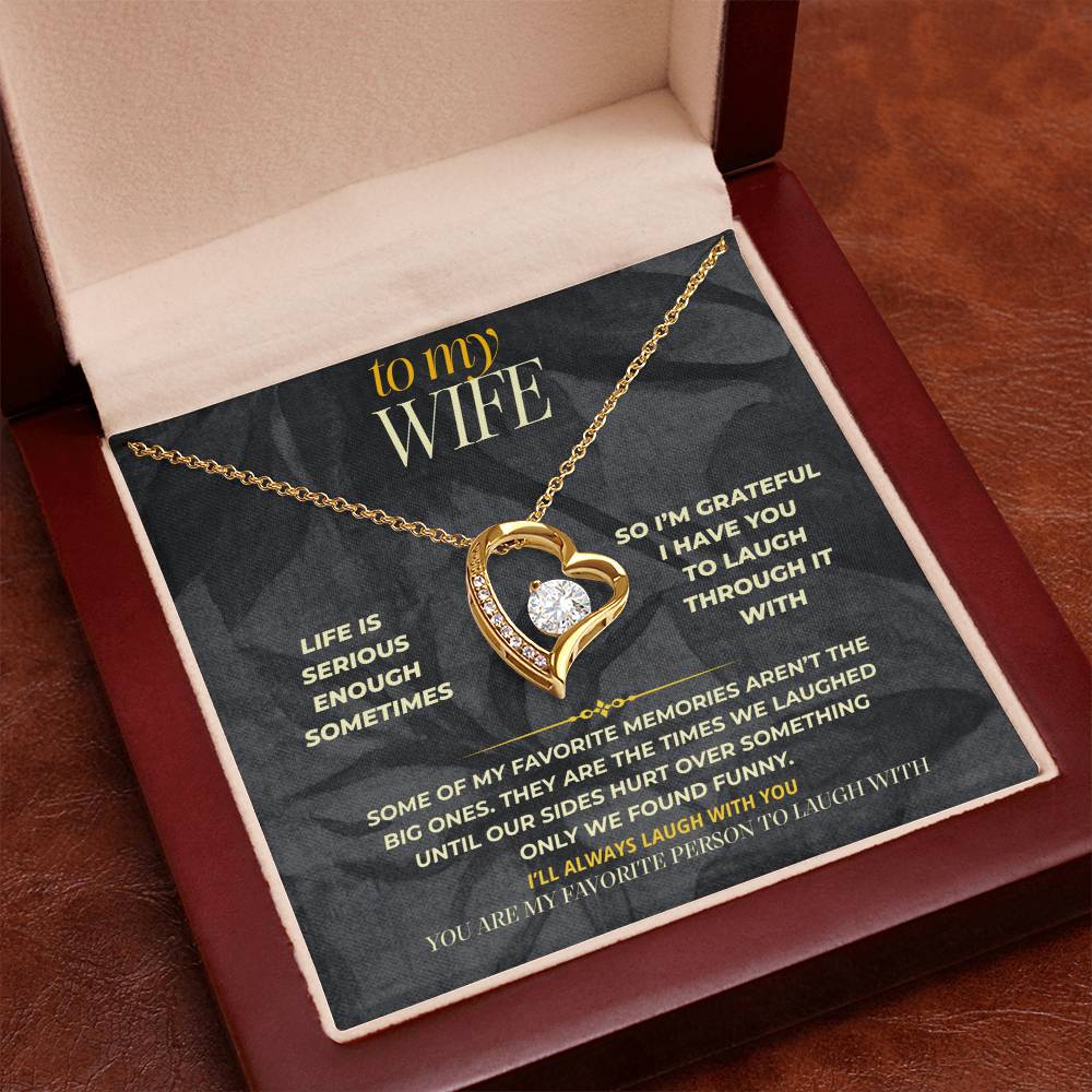 S154 - You’re The One I Want To Laugh With – Forever Love Necklace From Husband
