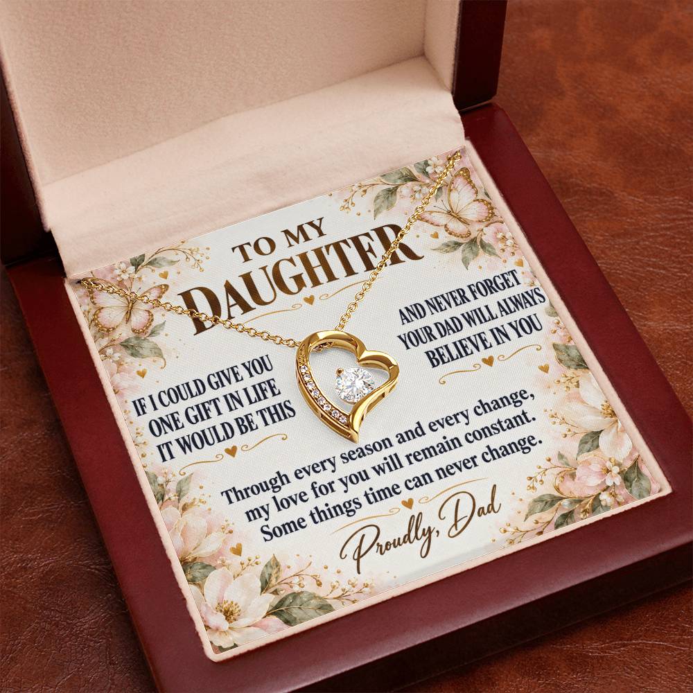 C278 - Dad’s Love Is A Promise That Time Distance And Change Can Never Break - Forever Love Necklace