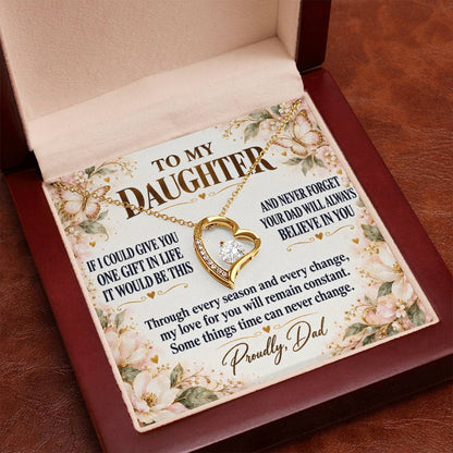 C278 - Dad’s Love Is A Promise That Time Distance And Change Can Never Break - Forever Love Necklace