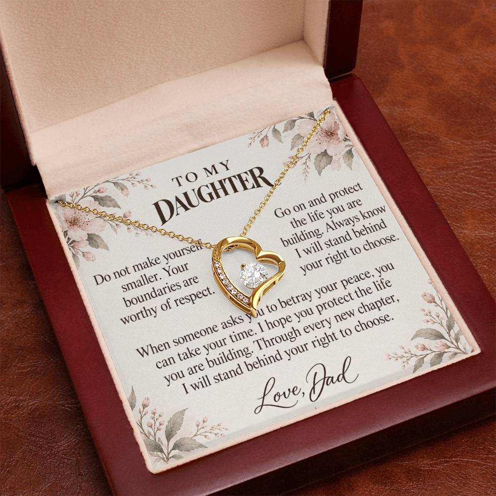 C662 - Permission To Say No And A Promise To Carry Into New Chapters - Forever Love Necklace