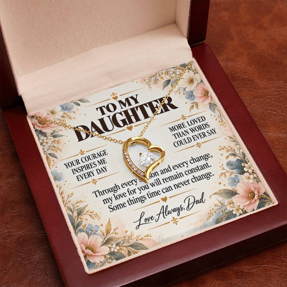 C248 - Your Story Is Only Beginning And I Will Always Be Proud To Watch You Write Every Chapter - Forever Love Necklace