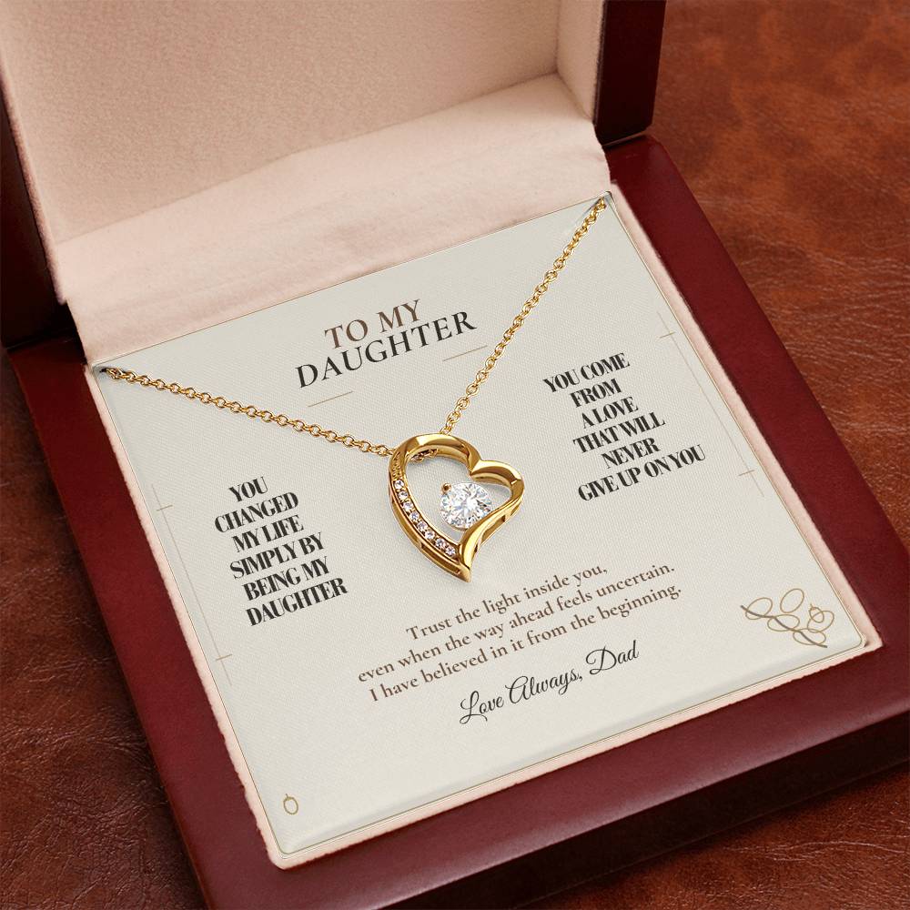 C120 - You Made Me A Better Man Simply By Giving Me The Honor Of Being Your Dad - Forever Love Necklace