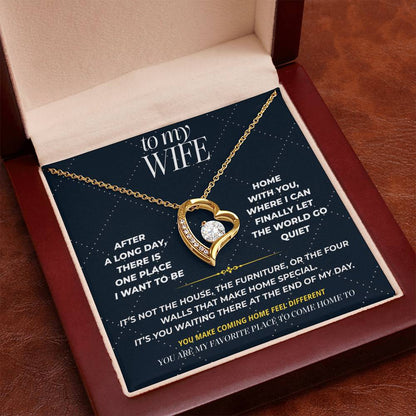 S106 - You’re The Reason I Look Forward To Home – Forever Love Necklace From Husband