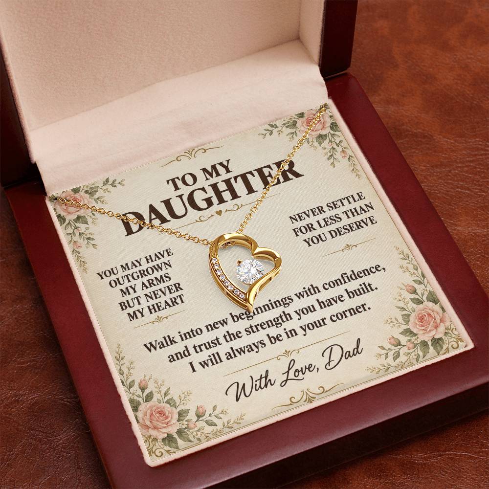 C129 - Your Life Is Yours To Create And I Will Always Be Proud Of The Woman You Become - Forever Love Necklace