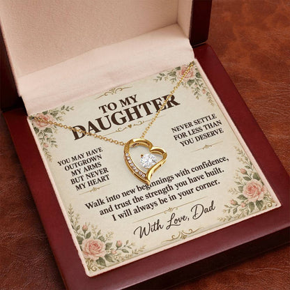 C129 - Your Life Is Yours To Create And I Will Always Be Proud Of The Woman You Become - Forever Love Necklace