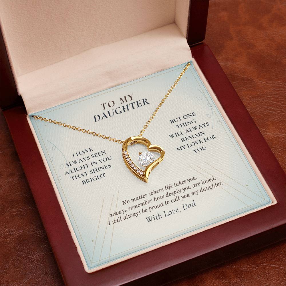 C121 - I Hope You Always See The Light In Yourself That I Have Seen Since The Beginning - Forever Love Necklace