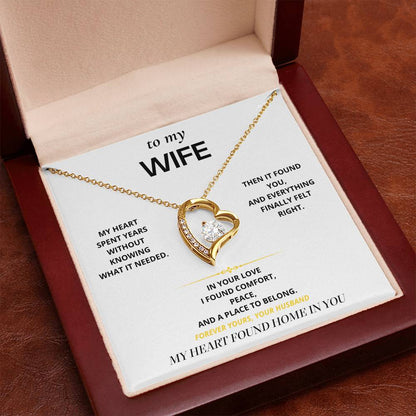 S20 - My Heart Found Home – Forever Love Necklace From Husband