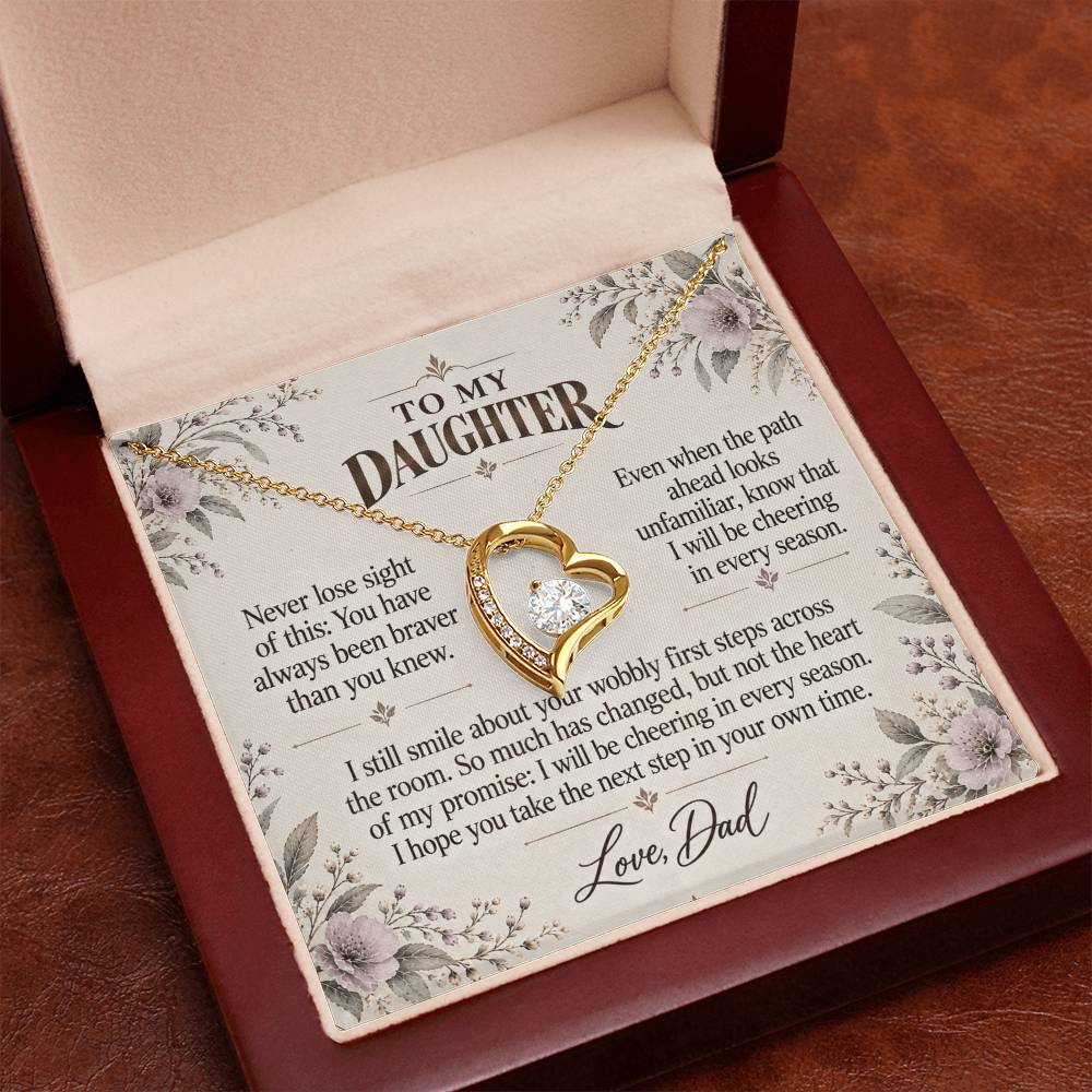 C507 - The First Steps We Cheered And A Promise To Carry Into New Chapters - Forever Love Necklace
