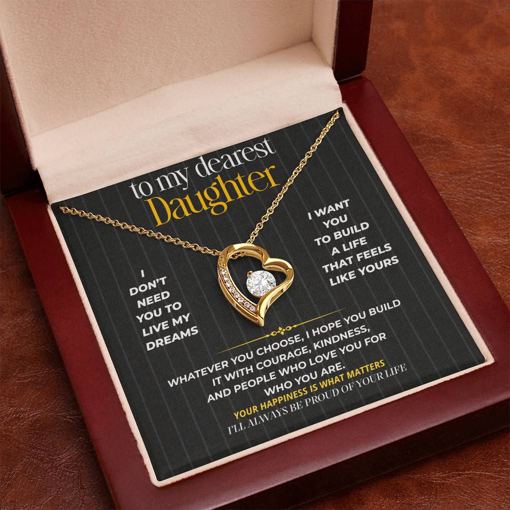 S269 - I’ll Always Be Proud Of The Life You Build – Forever Love Necklace From Dad