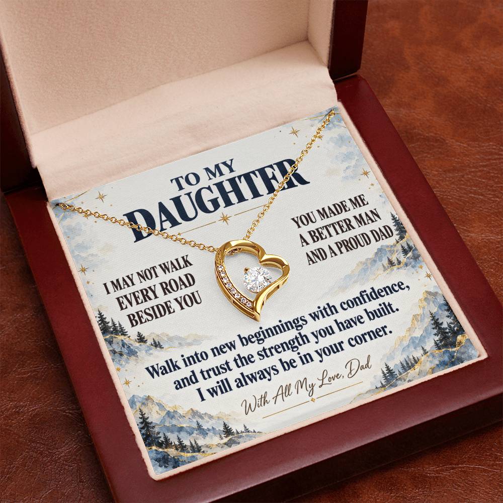 C349 - The Greatest Gift Life Gave Me Was The Chance To Love You As Your Dad - Forever Love Necklace