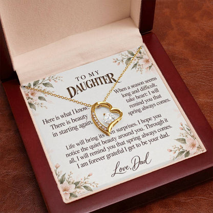 C565 - The First Snowfall And The Words I Hope You Always Remember - Forever Love Necklace