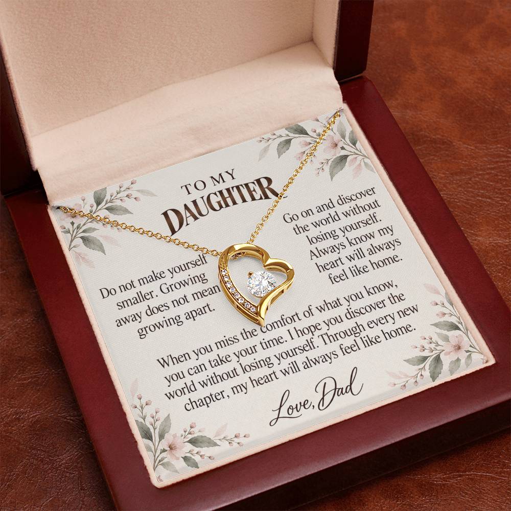 C542 - The Day You Left For College And A Promise To Carry Into New Chapters - Forever Love Necklace