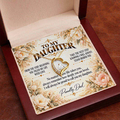 C406 - From The Very Beginning You Filled My Life With Love Pride And Joy - Forever Love Necklace