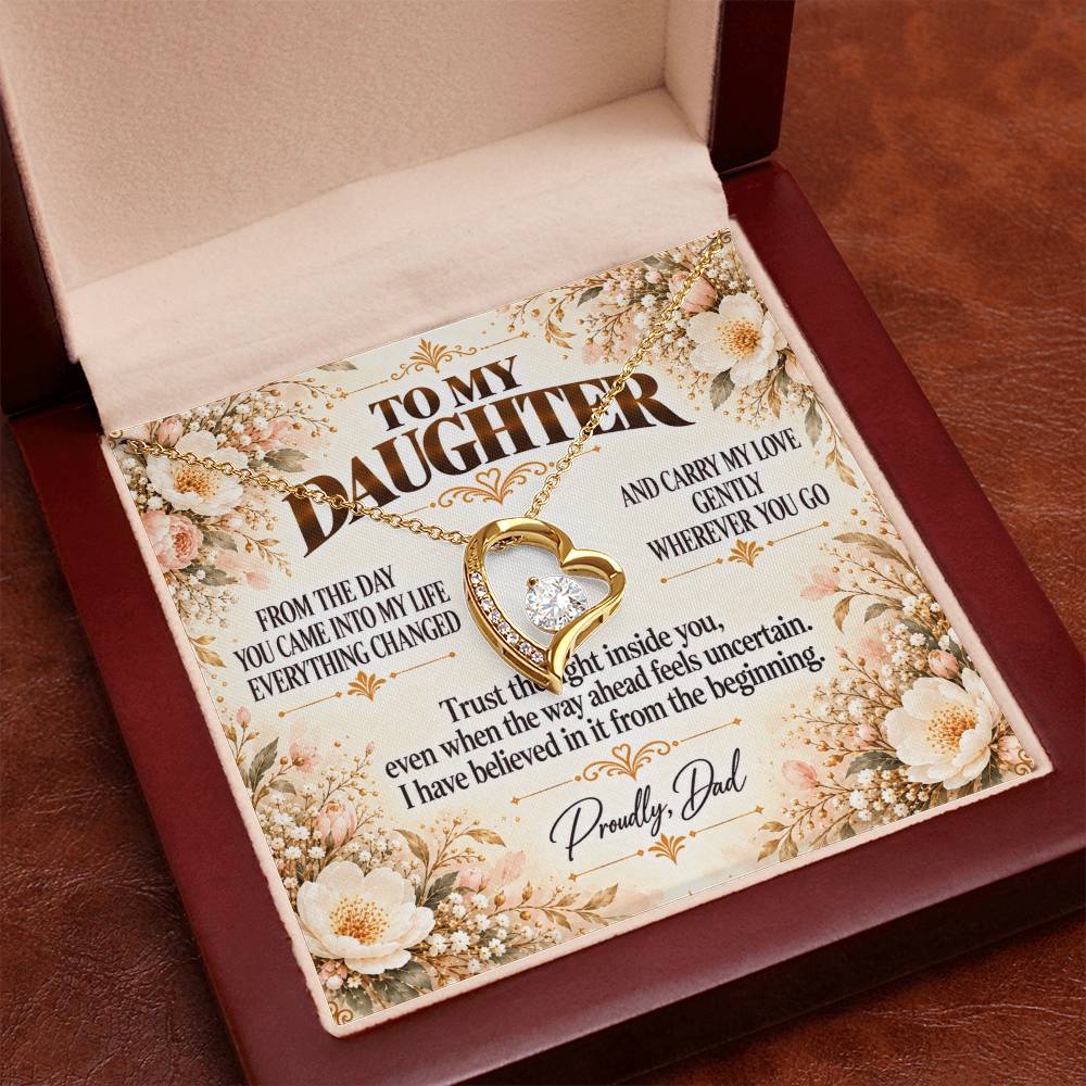 C390 - If You Ever Forget How Special You Are Remember Dad Has Never Forgotten For A Single Day - Forever Love Necklace