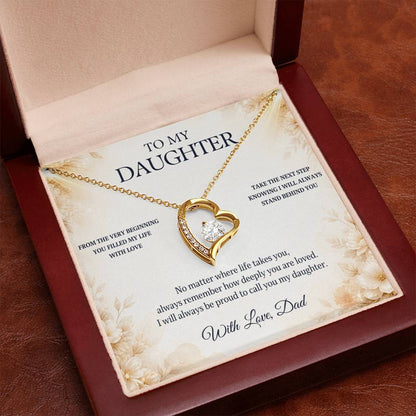 C81 - Let Your Heart Be Brave Your Dreams Be Big And Your Love For Yourself Be Strong - Forever Love Necklace