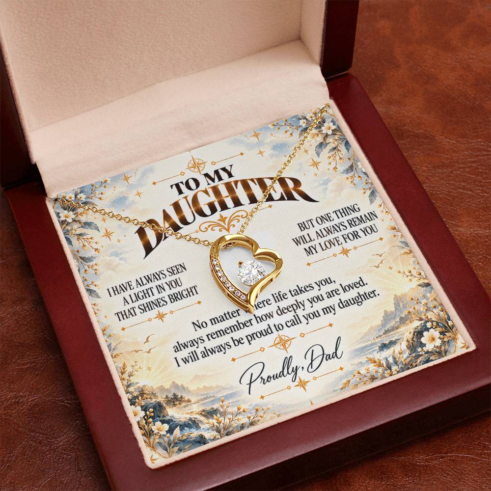 C446 - When Life Asks You To Be Strong Remember You Have Always Been Stronger Than You Know - Forever Love Necklace