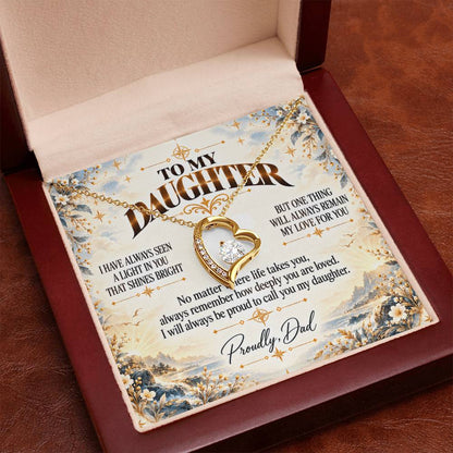 C446 - When Life Asks You To Be Strong Remember You Have Always Been Stronger Than You Know - Forever Love Necklace