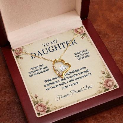 C79 - Your Life Is Yours To Create And I Will Always Be Proud Of The Woman You Become - Forever Love Necklace