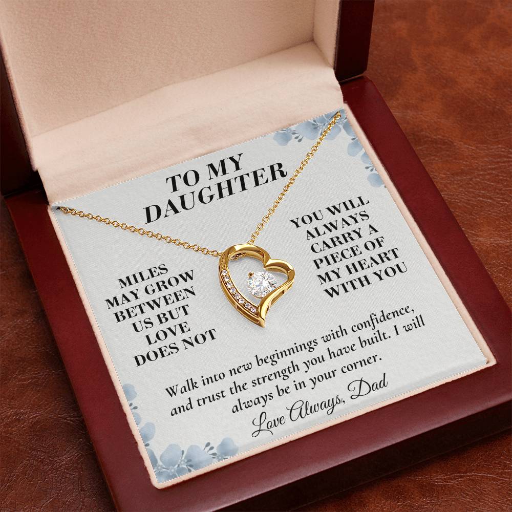 C144 - The Love Between A Father And Daughter Becomes A Legacy That Lives Beyond Every Season - Forever Love Necklace