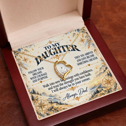 C434 - When You Feel Lost Remember The Love That Raised You Will Always Help Guide You Home - Forever Love Necklace