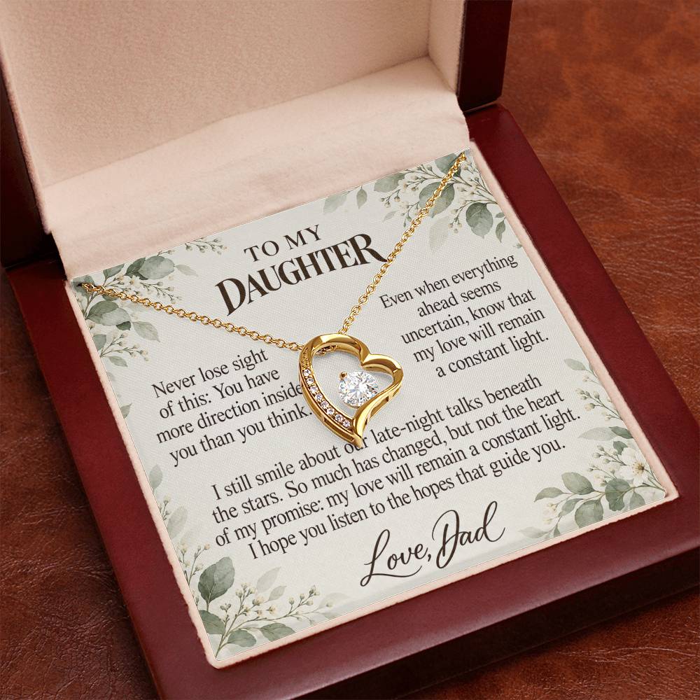C694 - My North Star And A Memory That Time Cannot Take Away - Forever Love Necklace