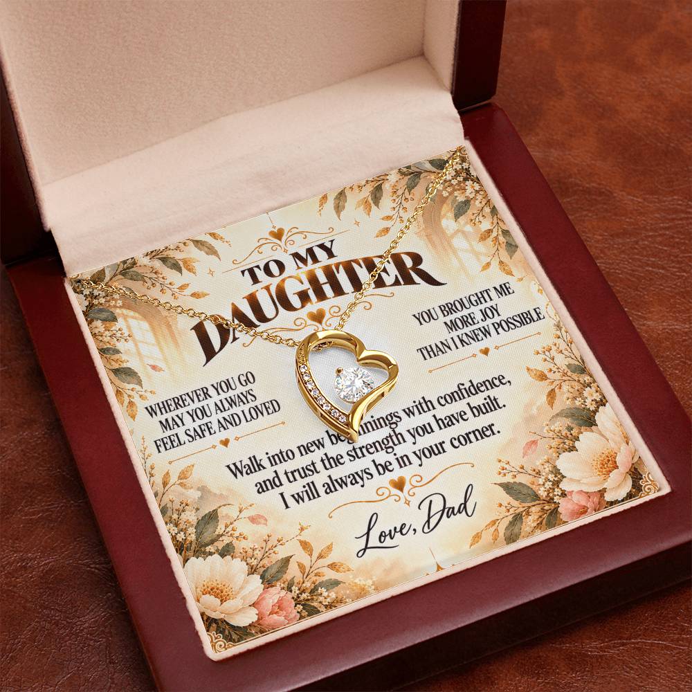 C339 - May You Always Choose The Life That Makes Your Heart Feel Free Brave And Fully Alive - Forever Love Necklace