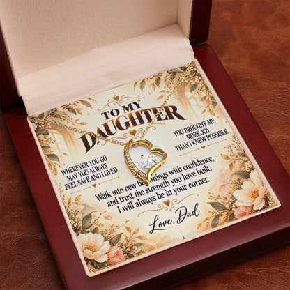 C339 - May You Always Choose The Life That Makes Your Heart Feel Free Brave And Fully Alive - Forever Love Necklace