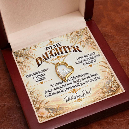 C441 - My Arms May Not Always Reach You But My Love Will Never Stop Holding You - Forever Love Necklace