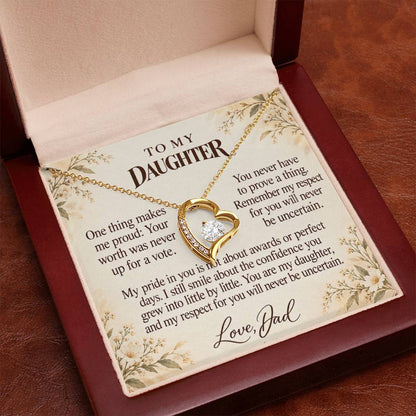 C673 - Wear Your Invisible Crown And A Father Proud Of Who You Are - Forever Love Necklace
