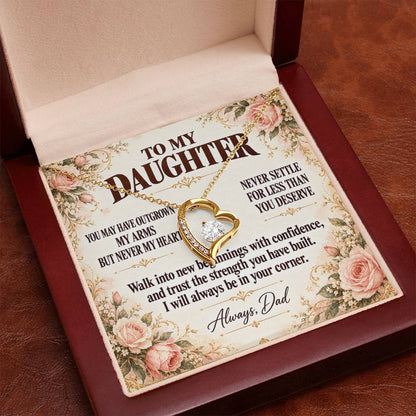 C354 - You Will Forever Be My Little Girl And One Of The Greatest Blessings Of My Life - Forever Love Necklace