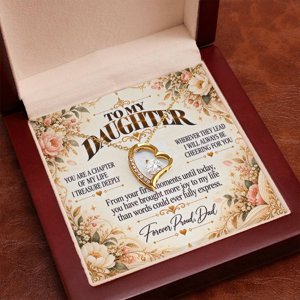 C487 - You Do Not Have To Be Perfect To Make Me Proud You Only Have To Be Yourself - Forever Love Necklace