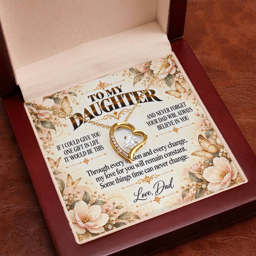 C403 - If I Could Give You One Gift It Would Be To See Yourself Through My Eyes - Forever Love Necklace