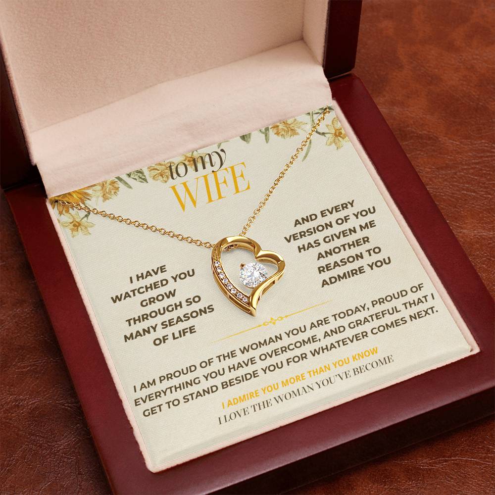 S129 - I Love The Woman You’ve Become – Forever Love Necklace From Husband