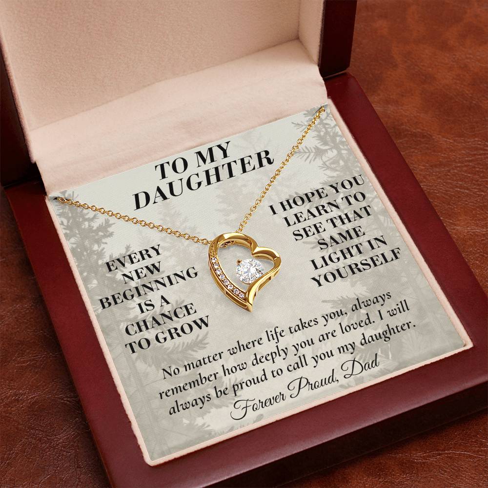 C191 - My Arms May Not Always Reach You But My Love Will Never Stop Holding You - Forever Love Necklace