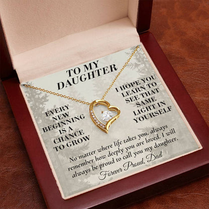 C191 - My Arms May Not Always Reach You But My Love Will Never Stop Holding You - Forever Love Necklace